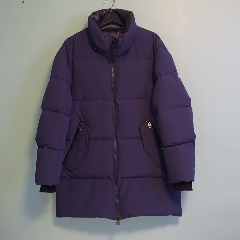 CUSTOM MACKAGE EUC with Tags Navy Sz 40 Parka NO HOOD